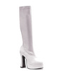Ellie shoes chacha knee high boot w/1.5in platform white six