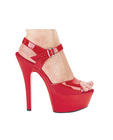 Ellie shoes, juliet 6in pump 2in platform red seven Sex Toy Product