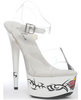 Ellie shoes britt 6in heart tattoo stiletto white ten