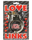 Gold plastic love links cuffs Sex Toy Product