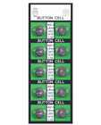 Button Batteries (card of 10) AG13, 1.5 volts