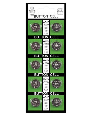 Button Batteries  AG10 (card of 10) Sex Toy Product