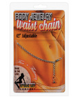 Waist chain mini double circlet - silver