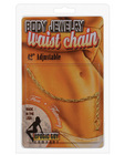 Waist chain roped chain - gold