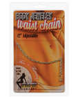 Waist chain roped chain - silver