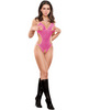 Herringbone net cupless teddy pink l/xl