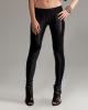 Forplay club wesley motorcycle leggins w/faux crocodile and contrasting spandex black sm