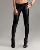 Forplay club wesley motorcycle leggins w/faux crocodile and contrasting spandex black xl