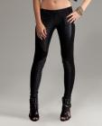 Forplay club wesley motorcycle leggings w/faux crocodile and contrasting spandex black xs