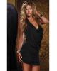 Sexy cowl neck intrigue dress black md