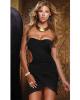 Halter open side embrace dress black sm