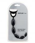 Hustler devious devil anal beads - black