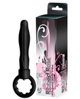 Elegant slim vibe ribbed rose - black