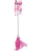 Horny honey feather tickler w/vibrating handle