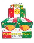Peckoroni pizza gummy pizza - display of 24