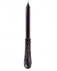 Fashionistas 2pcs glass handled drip candles - black