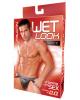 Falcon wet look jock - black large