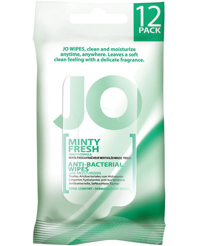 System jo wipes minty fresh (box of 12)