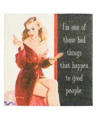 Vintage vixen i'm one of those bad things.....napkins - set of 20