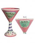 Queenie-tinis birthday - martini recipe on back 