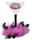 Tickled to be birthday babe martini glass