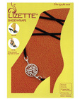 Round medallion shoe wraps - black