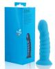 Maia astral d3 silicone dong ribbed - neon blue
