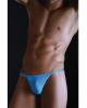 Male basics ruffled v-thong turquoise s/m