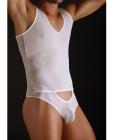 Male basics sexy body tulle white s/m