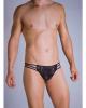 Male basics triple lace string thong black l/xl
