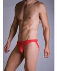 Male basics lace jockstrap red s/m