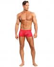 Male power satin lycra boxer red large