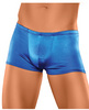 Male power satin lycra boxer blue x large