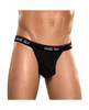 100% silk micro thong black xl