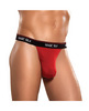 100% silk micro thong red lg