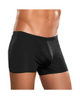 100% silk pouch short black sm