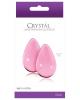 Ns novelties large crystal glass eggs - pink