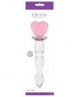 Ns novelties crystal heart of glass - pink