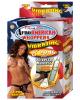 Afro american whoppers 8in dong w/universal harness - brown