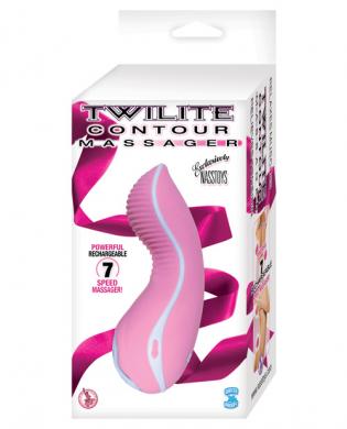 Twilight contour massager rechargeable - pink