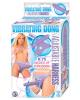 Vibrating dong w/adjustable harness - lavender