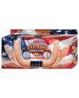 All american whoppers xxxtreme vibrating and bendable double dong - flesh