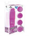 Neon luv touch mini mite waterproof - 4 interchangeable heads purple