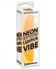Neon luv touch vibrating lipstick vibe waterproof - orange
