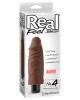 Real feel no. 4  long 6in waterproof vibe - brown multi speed