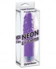 Pipedream neon lil' gems multispeed waterproof vibrator - purple