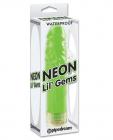 Pipedream neon lil' gems multispeed waterproof vibrator - green