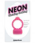 Neon vibrating cockring - pink