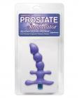 Vibrating waterproof silicone prostate stimulator - purple