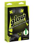 Glow in the dark vibrating crotchless panty and pasties set - floral